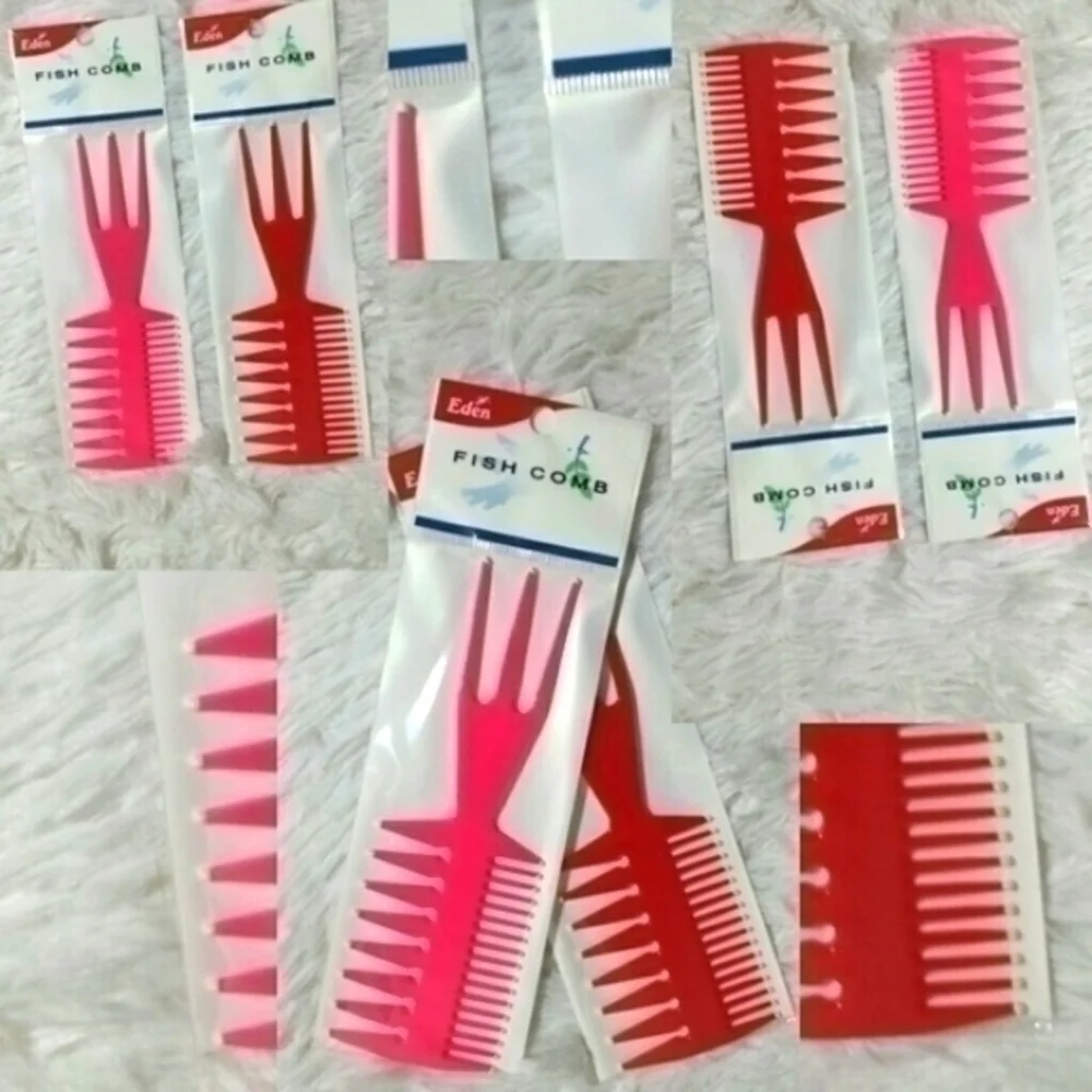 🛍Fish Combs Set Of 2- Red, Pink